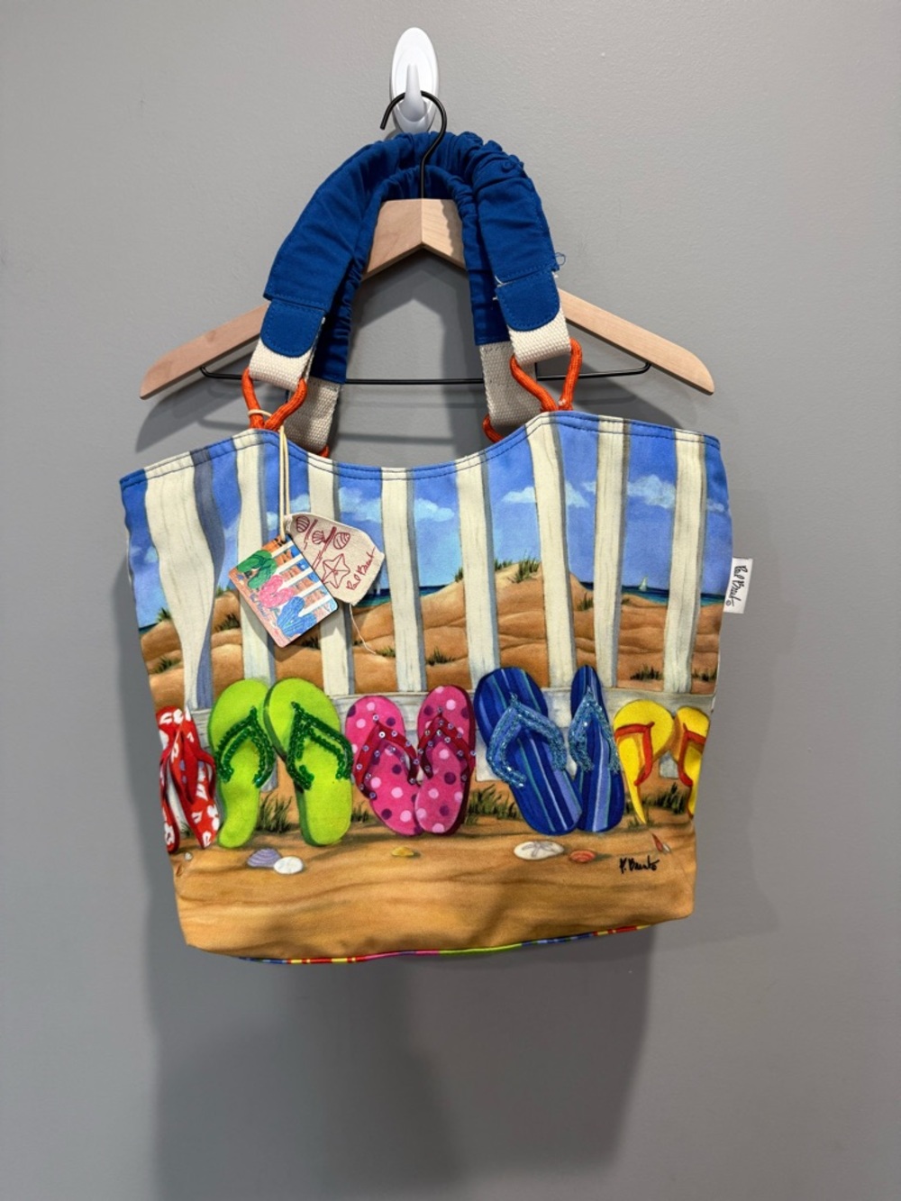 Paul Brent Sun 'N' Sand Coastal Flip Flops Tote